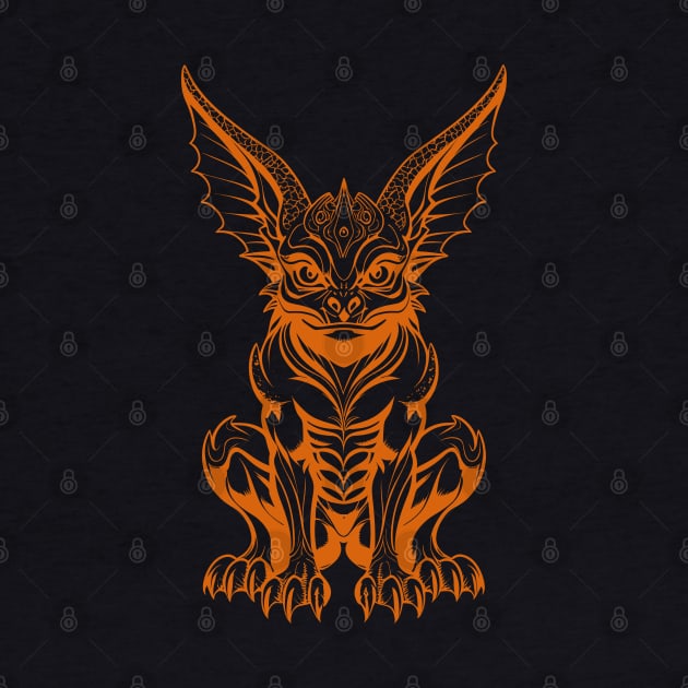 Cute Gargoyle Mythical Beast by SunGraphicsLab